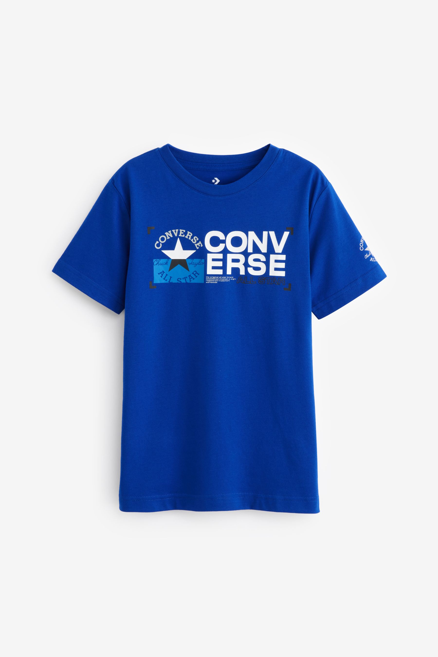 Blue converse shirt deals