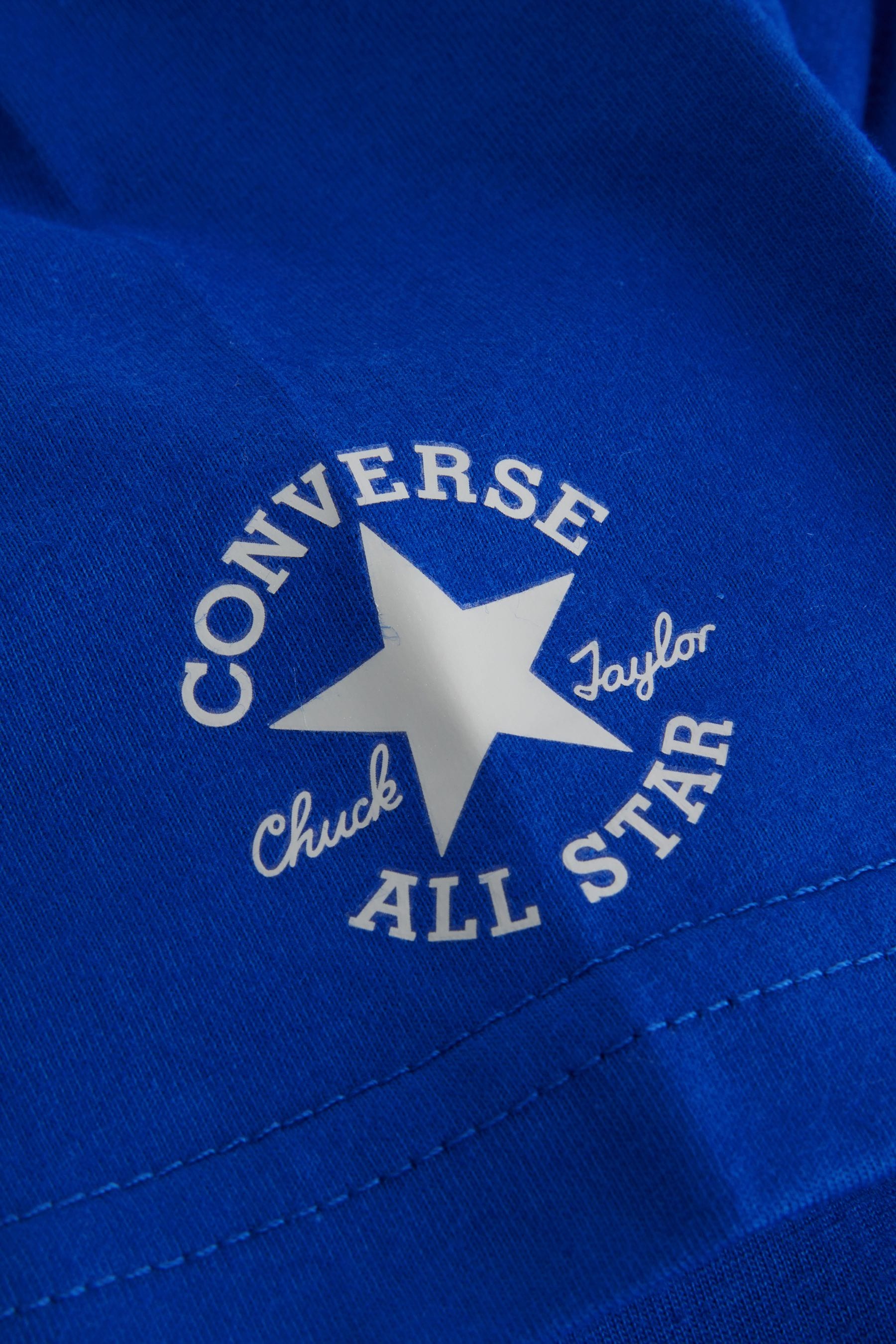 Converse Blue Utility Chest Logo T Shirt