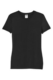 Victoria's Secret PINK Pure Black Soft Stretch Short Sleeve T-Shirt - Image 3 of 3