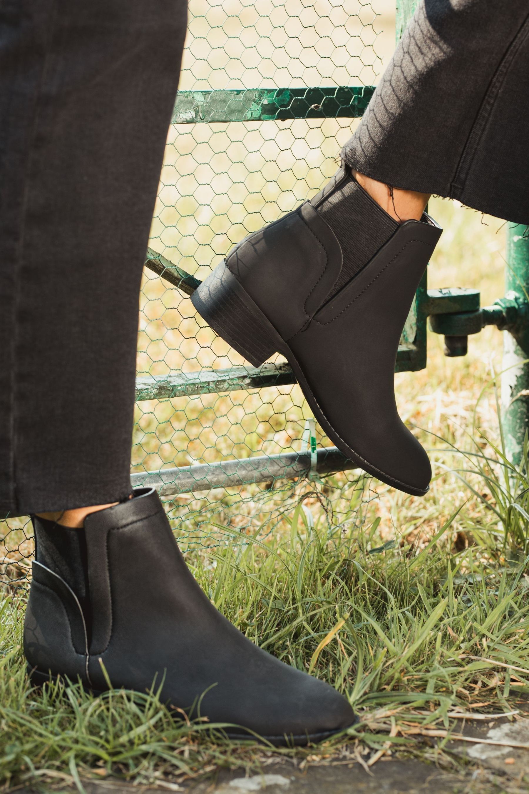 Buy Novo Black Wide Fit Dacre Flat Ankle Chelsea Boots from Next Oman