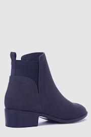 Novo Black Wide Fit Dacre Flat Ankle Chelsea Boots - Image 4 of 4