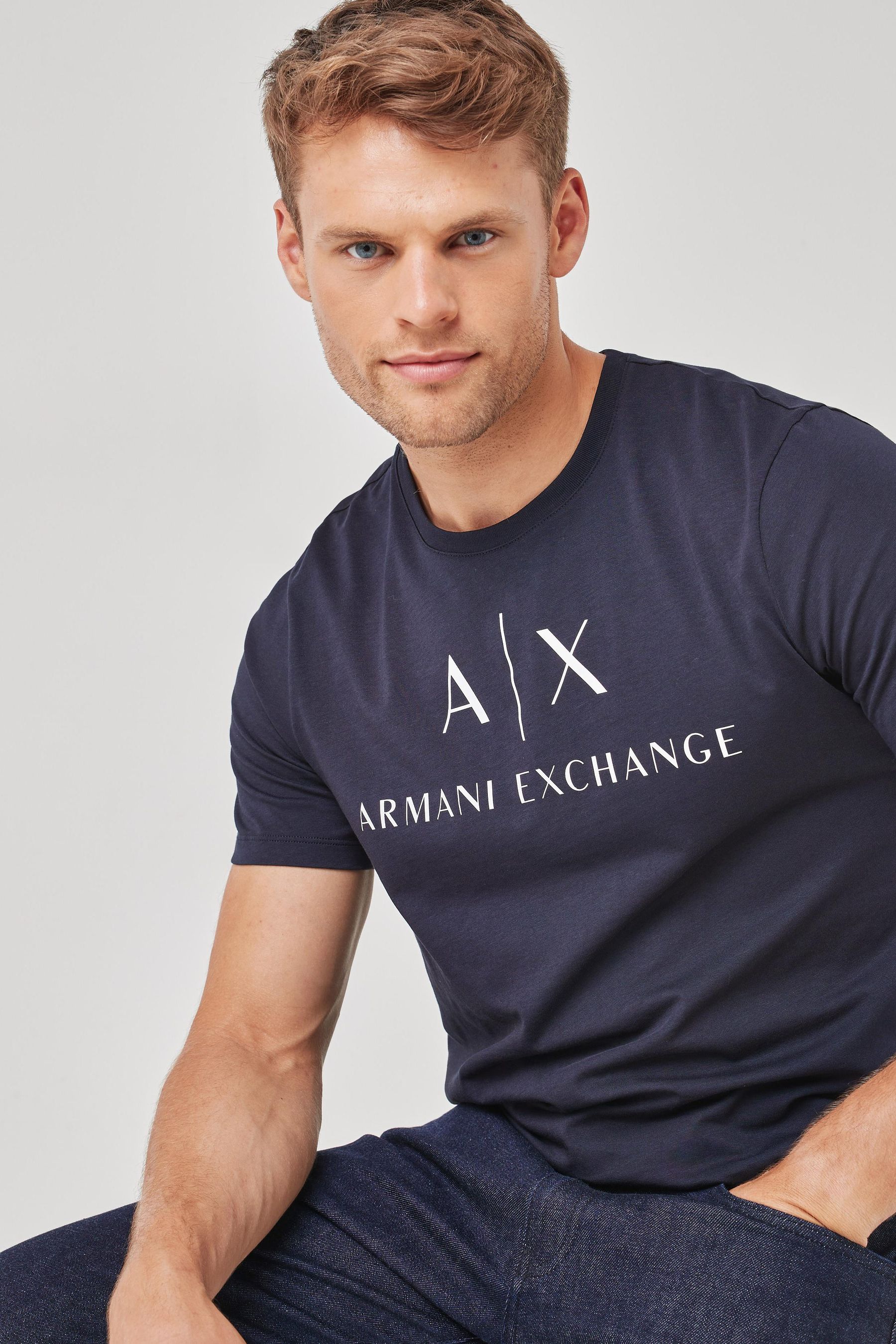 Buy Armani Exchange Logo T Shirt from the Next UK online shop