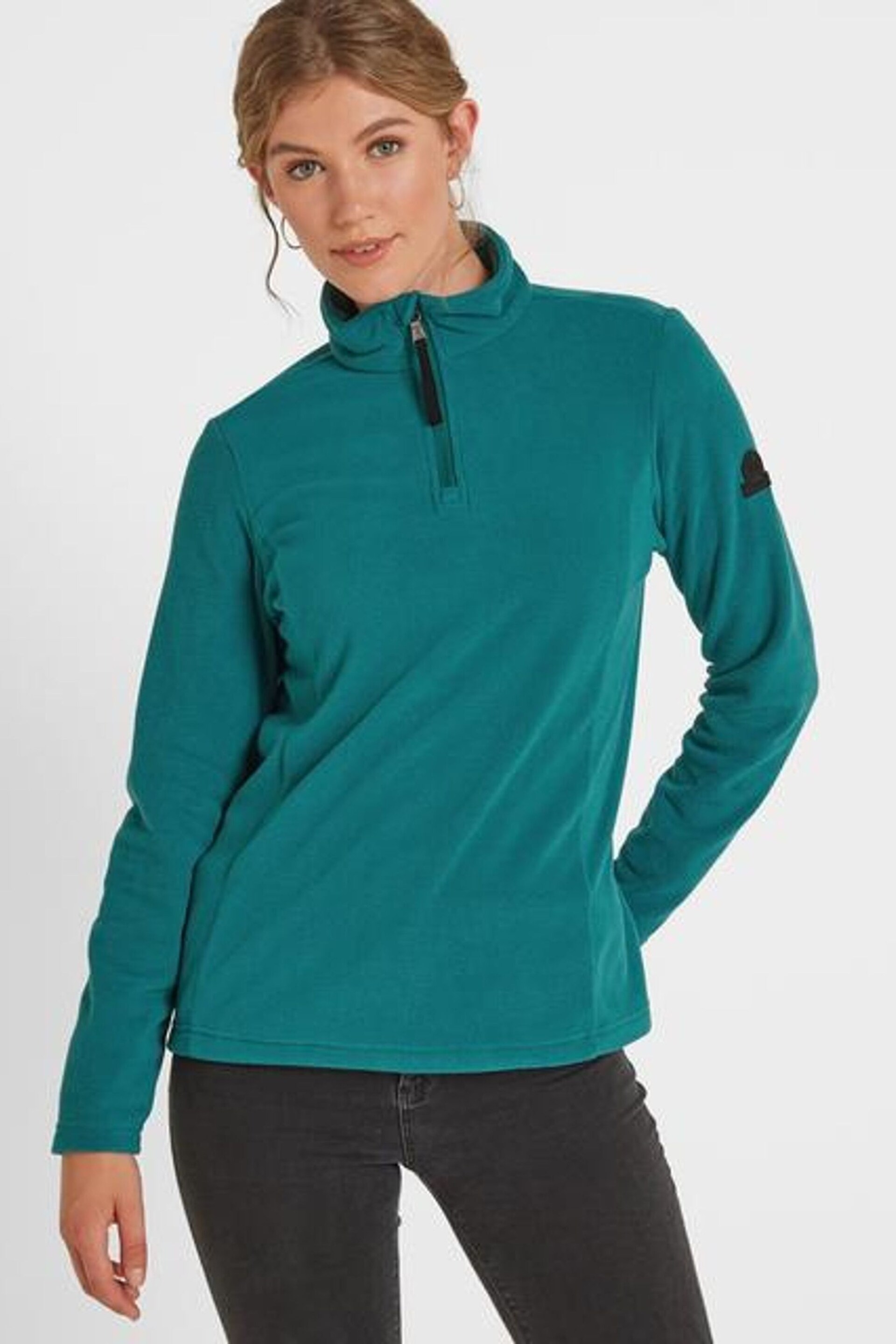 Tog 24 Green Shire Fleece Zip Neck Fleece - Image 1 of 4