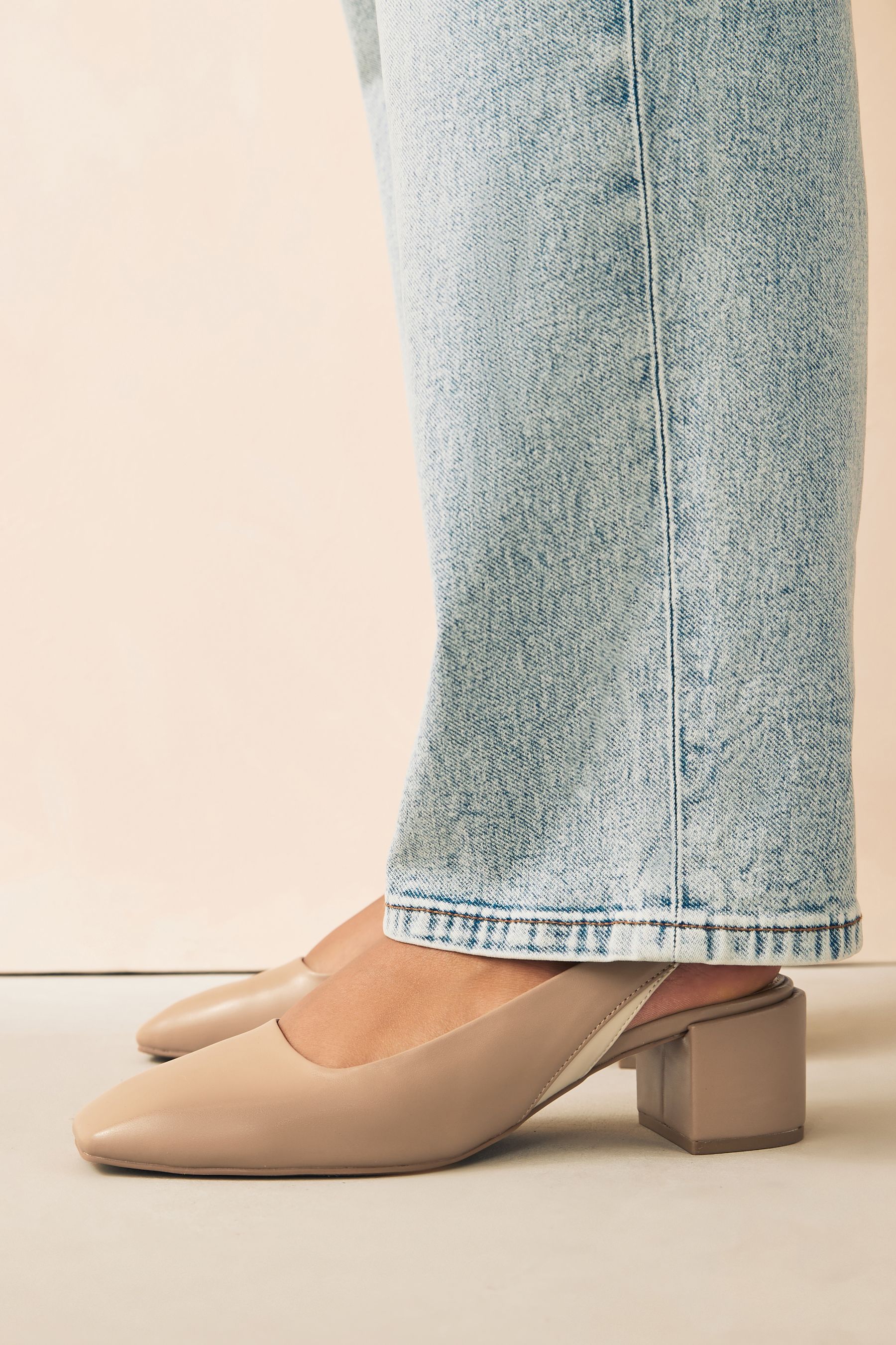 Camel slingback heels discount