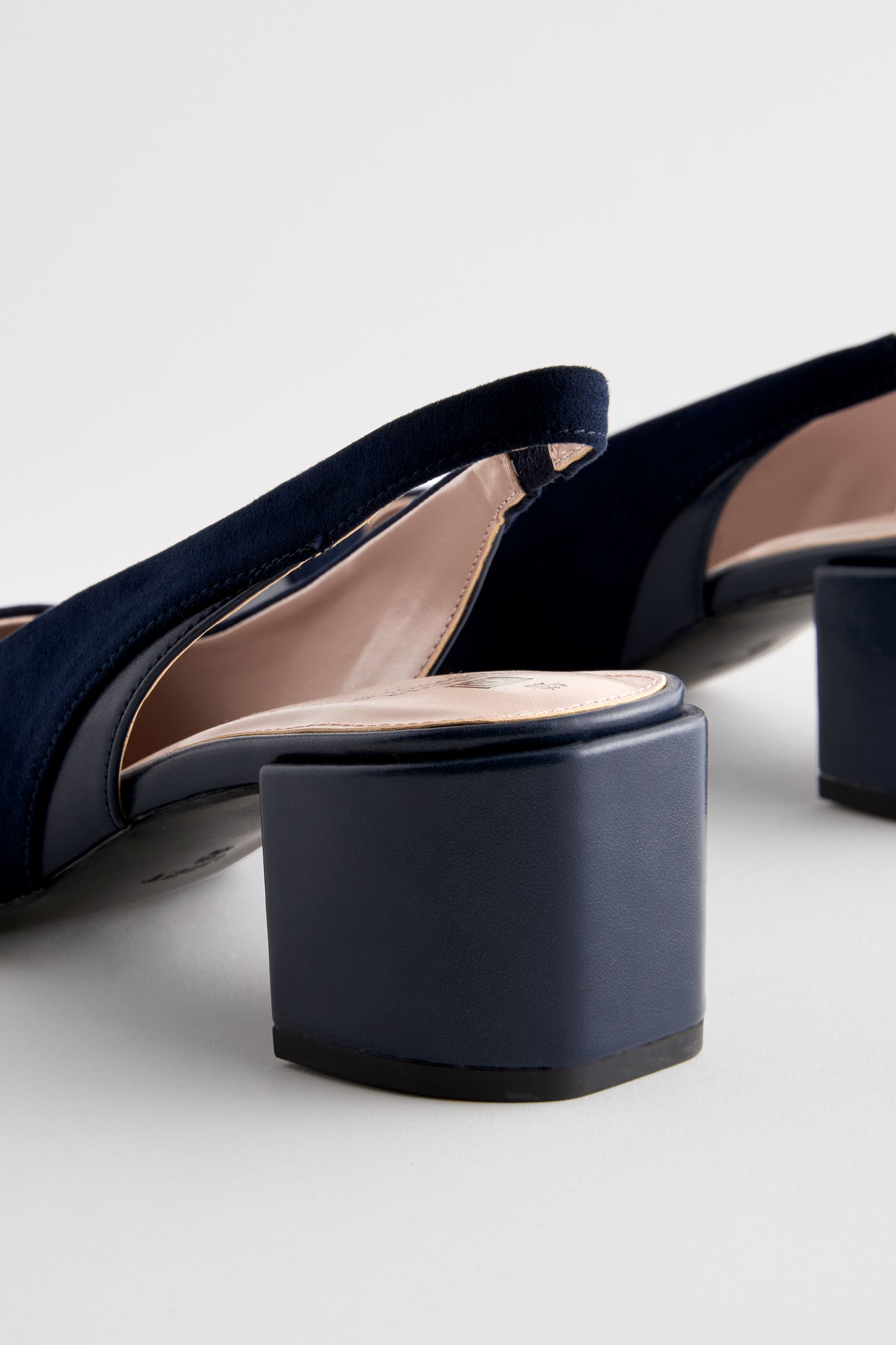 Navy block heels closed toe deals