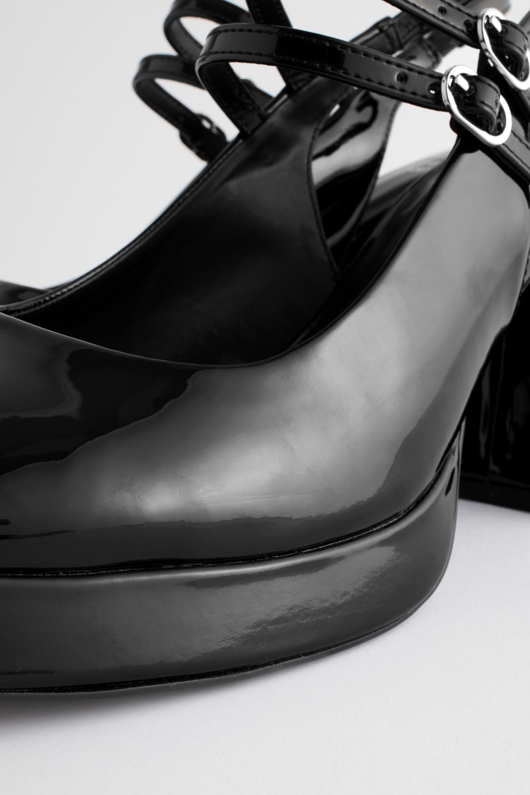 Buy Black Forever Comfort Platform Slingback Mary Jane Shoes from the Next UK online shop