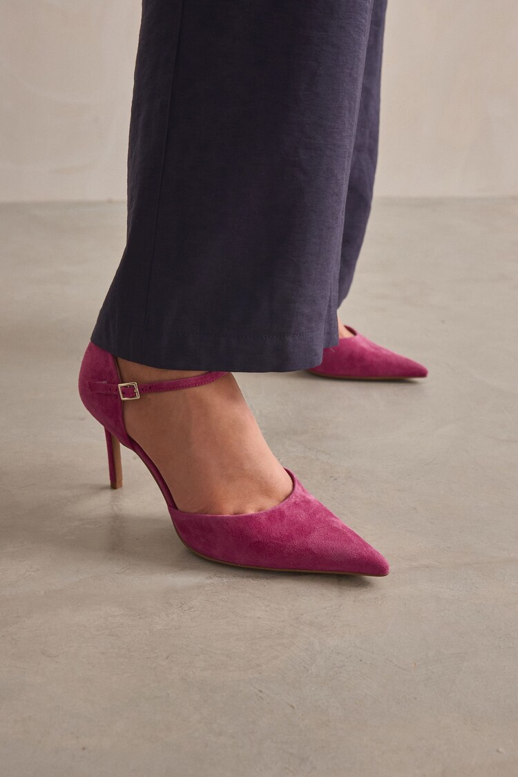 Pink Forever Comfort® Point Toe Mary Jane Heels - Image 3 of 10