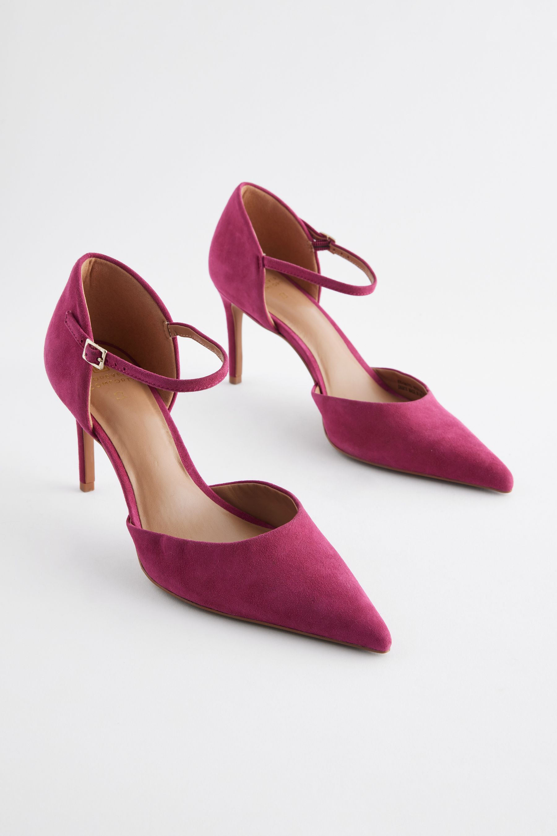 Buy Pink Forever Comfort Leather Point Toe Mary Jane Heels from the Next UK online shop