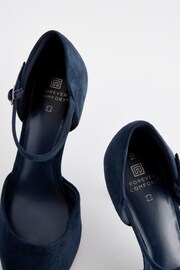 Navy Forever Comfort® Point Toe Mary Jane Heels - Image 7 of 7