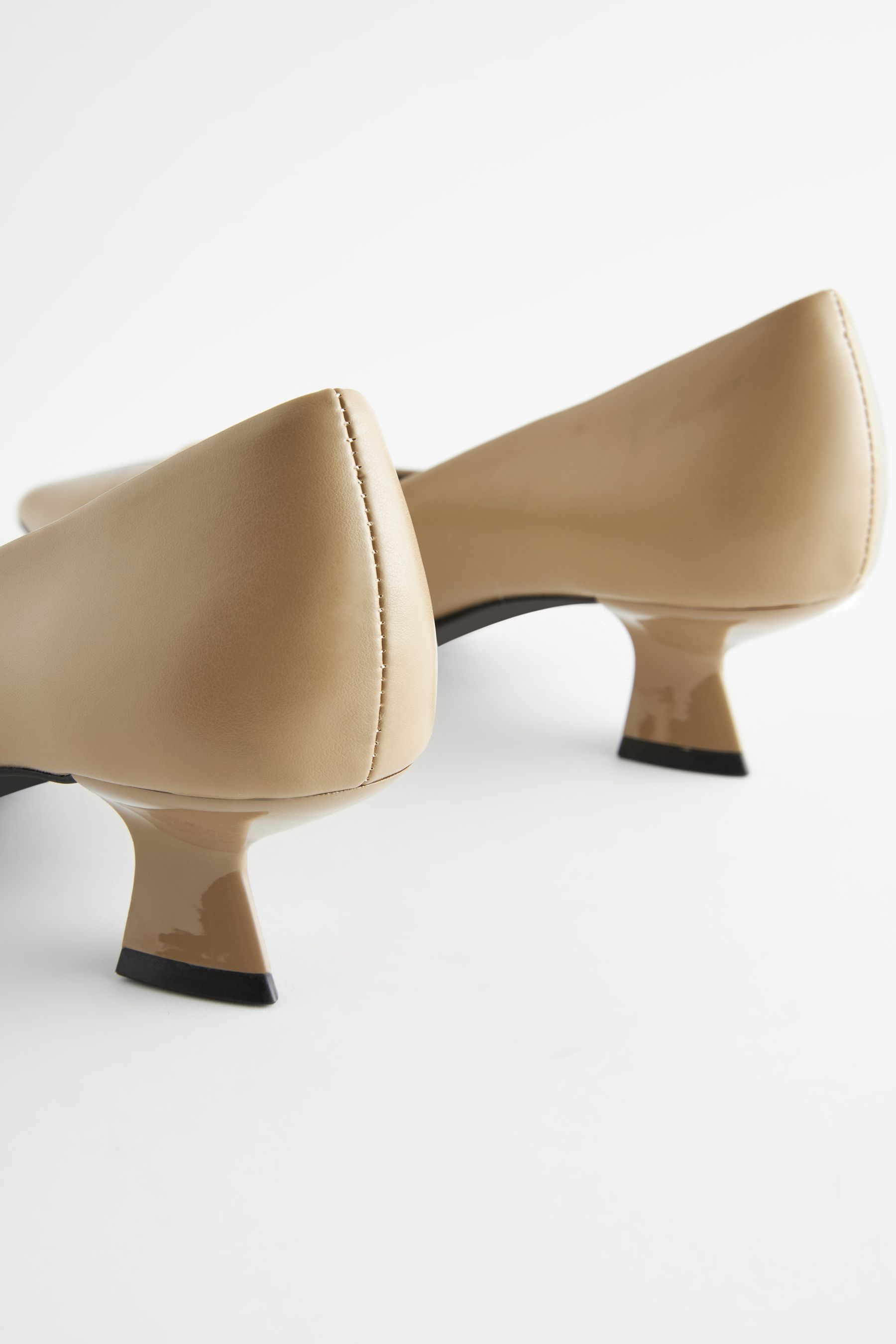 Buy Taupe Brown Standard Wide Fit Forever Comfort Kitten Heel Court Shoes from the Next UK online shop
