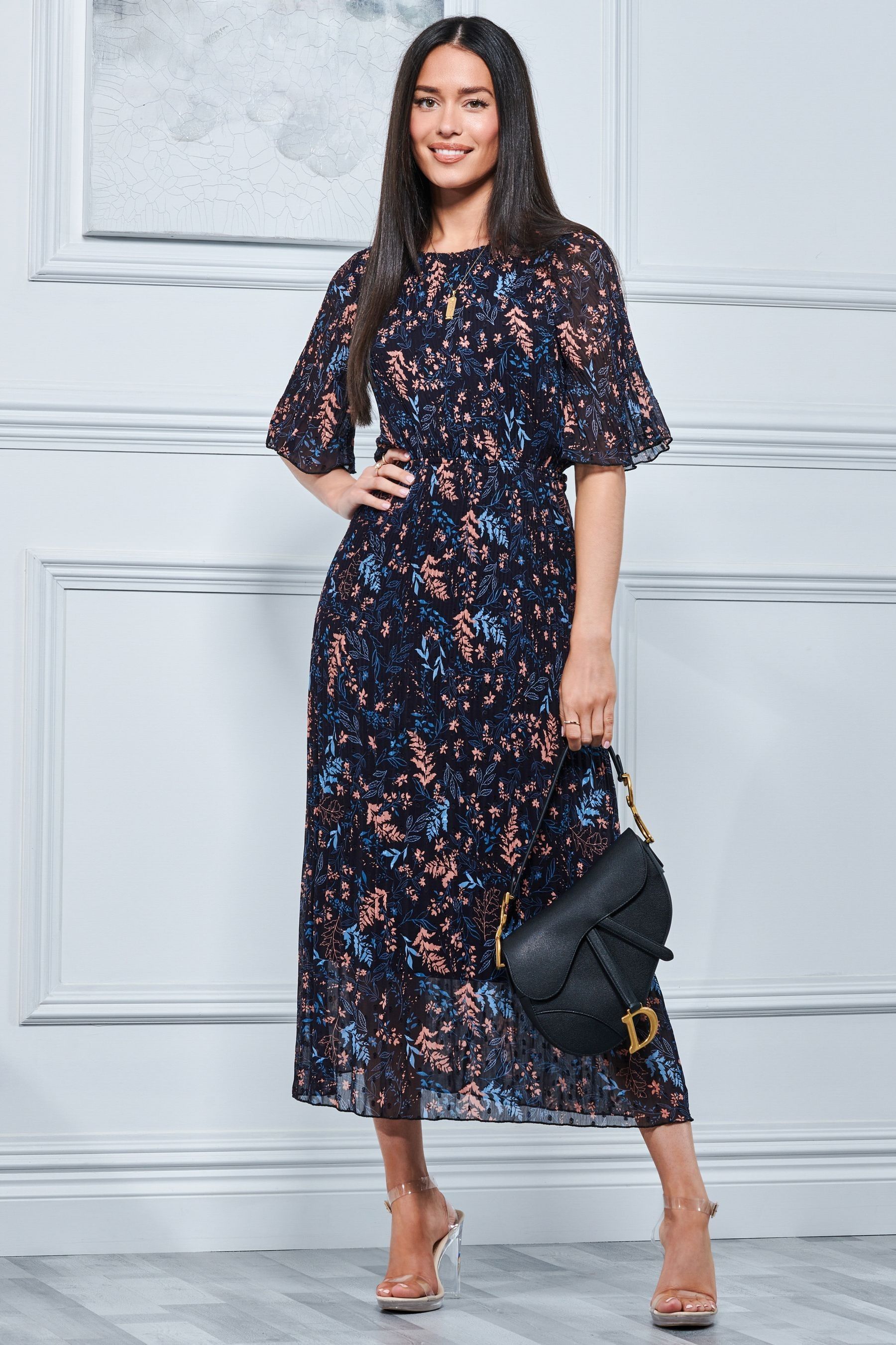 Buy Jolie Moi Quida Chiffon Pleated Maxi Dress Next Ukraine
