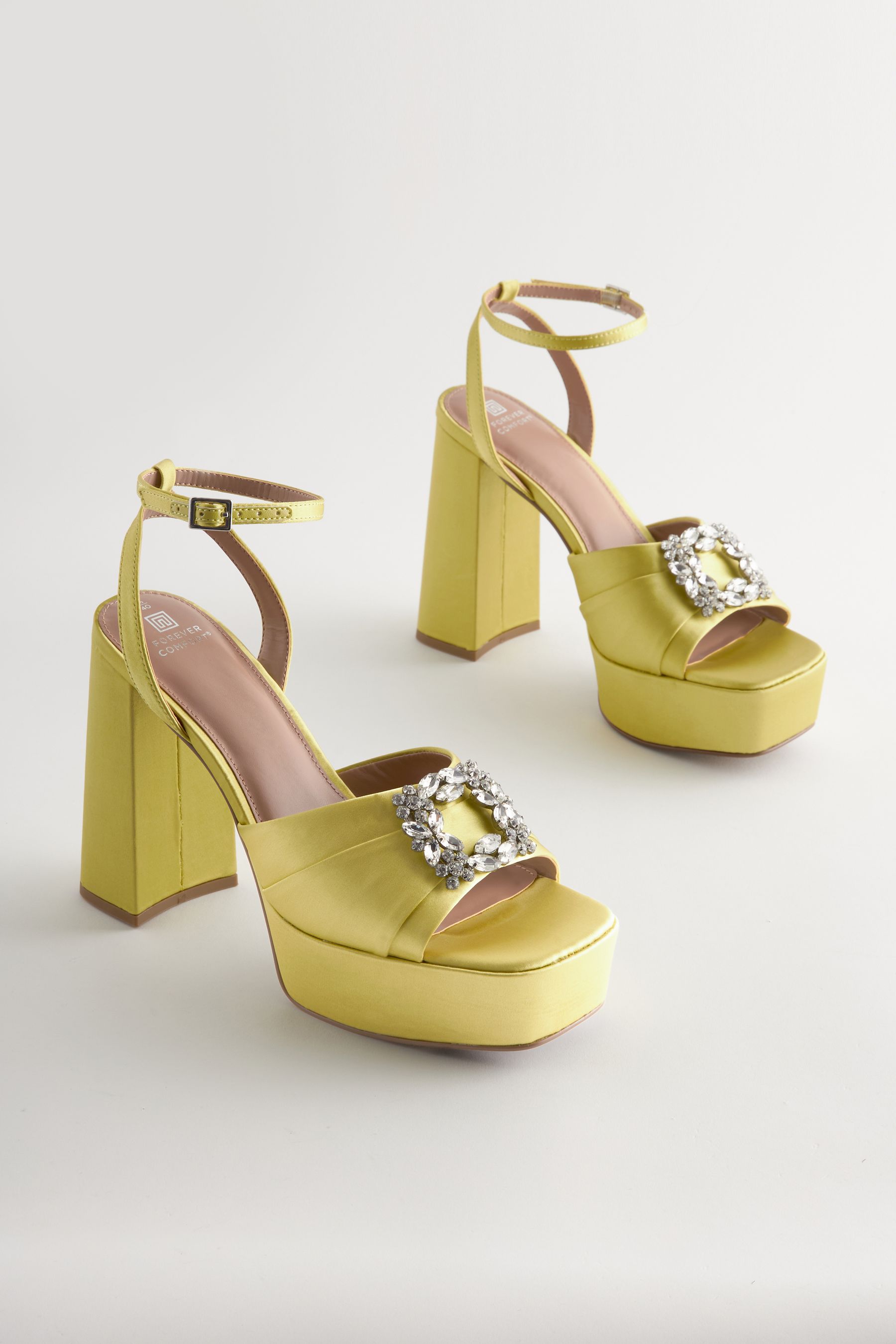 Buy Lime Green Forever Comfort Jewel Platform Sandals from Next France
