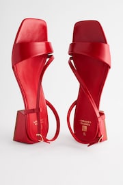 Red Forever Comfort® Flare Block Sandals - Image 7 of 12