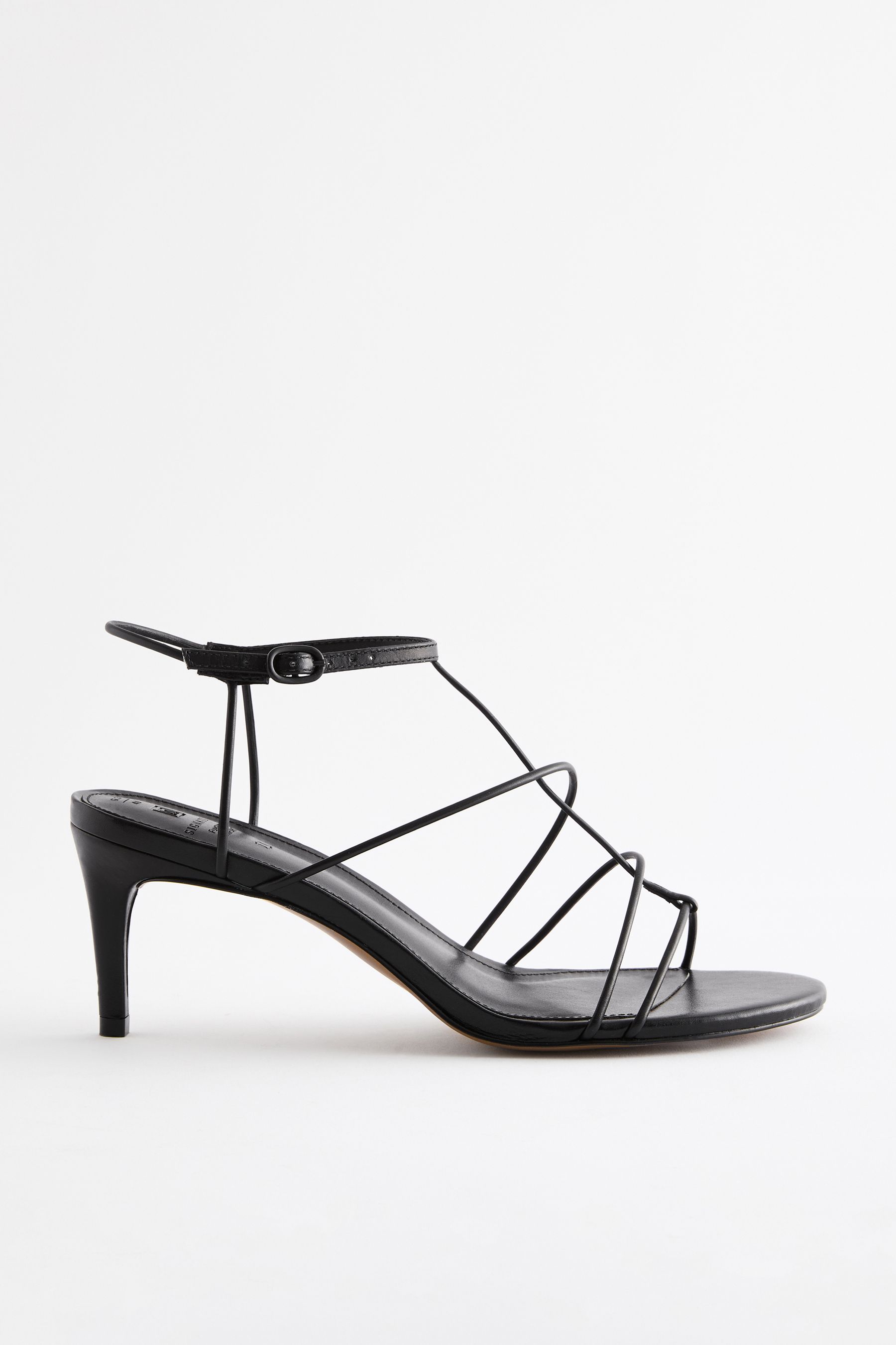 Next black strappy heels hotsell