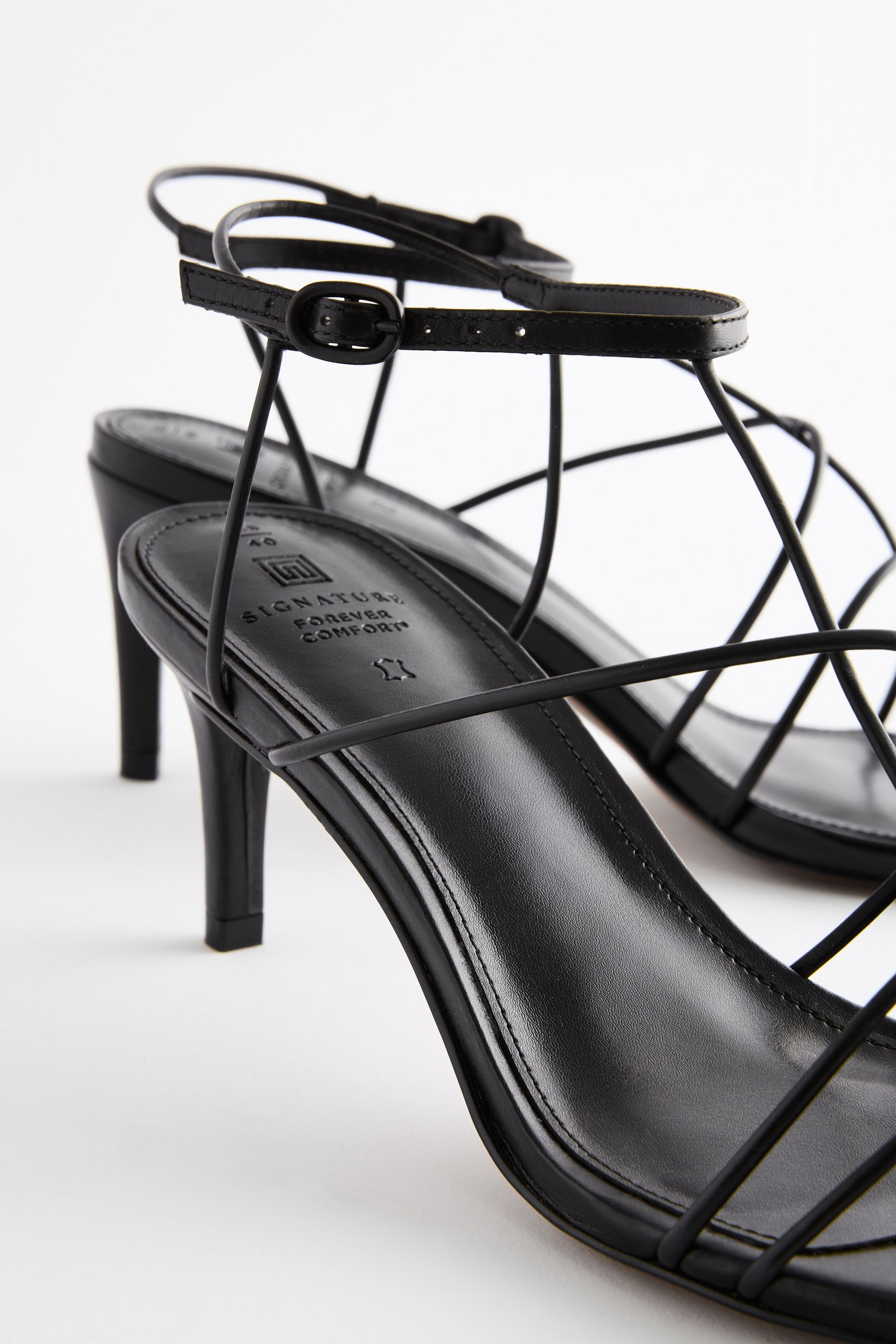 Next black strappy sandals on sale