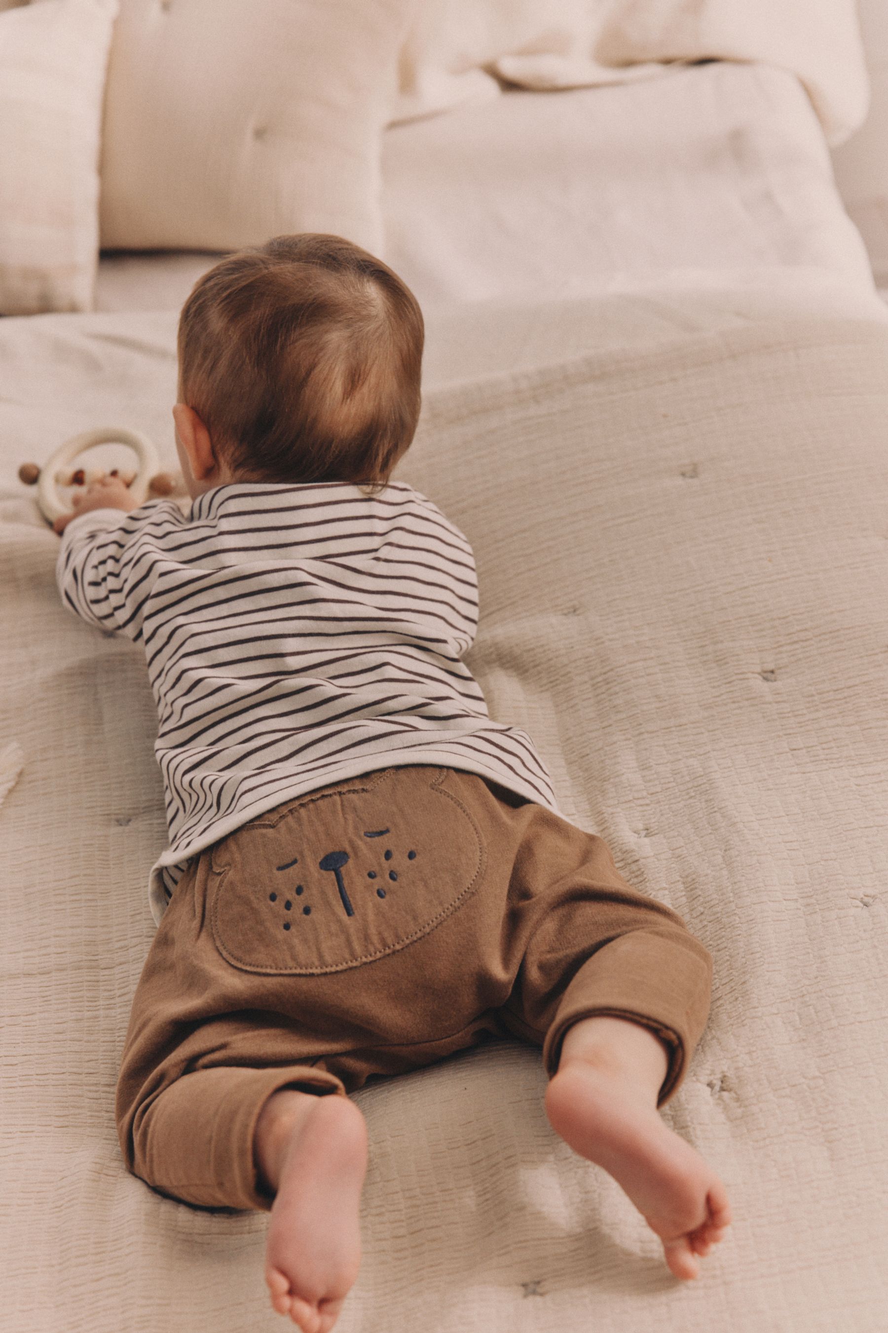 Buy Neutral Baby Animal Print 100 Cotton Leggings 2 Pack 0mths 2yrs from Next Luxembourg