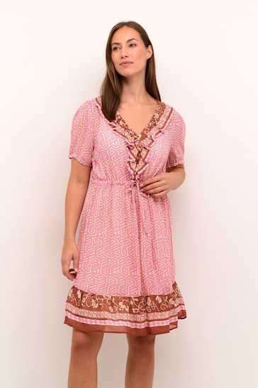 Cream Pink Linea Dress