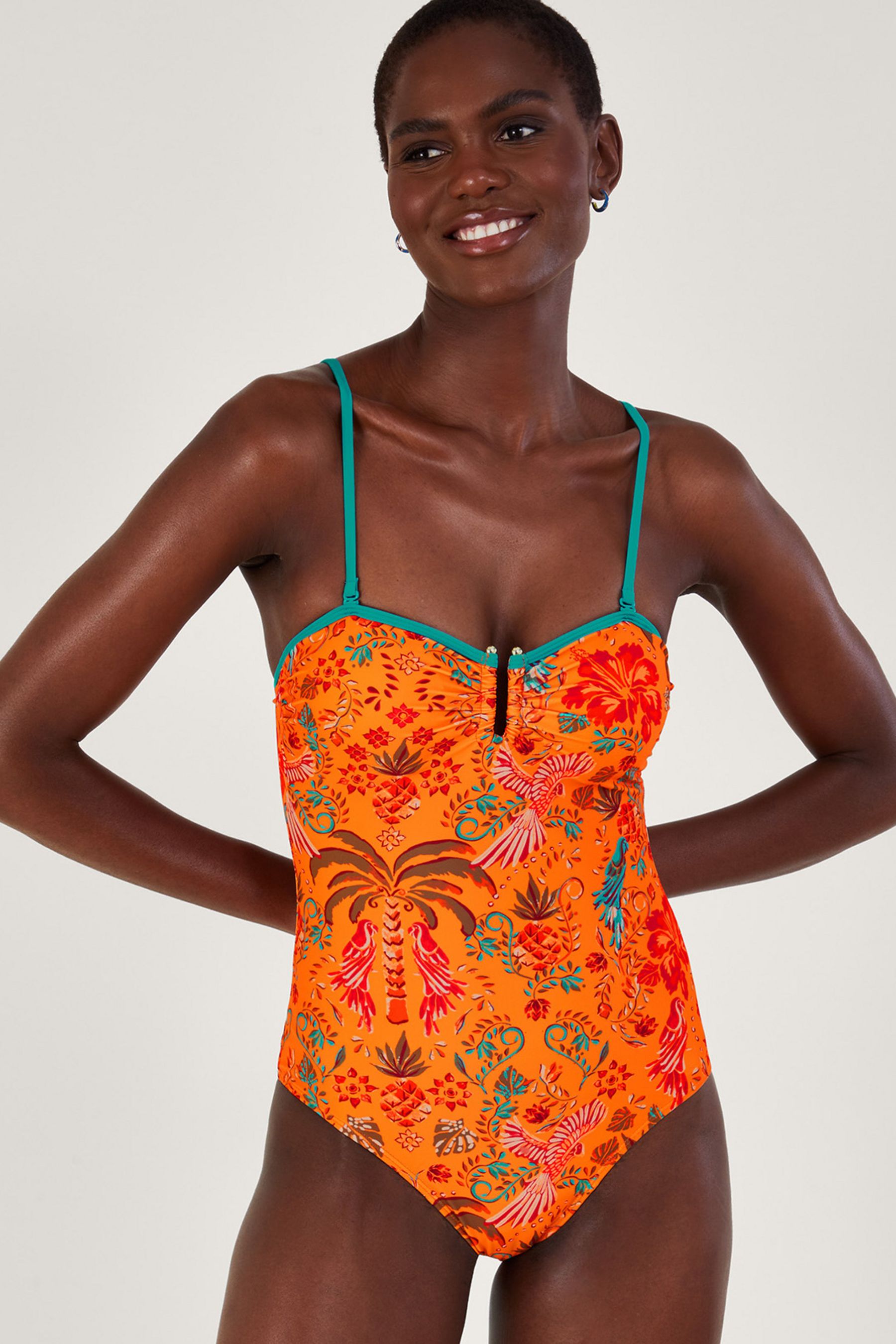 Next orange swimsuit shop