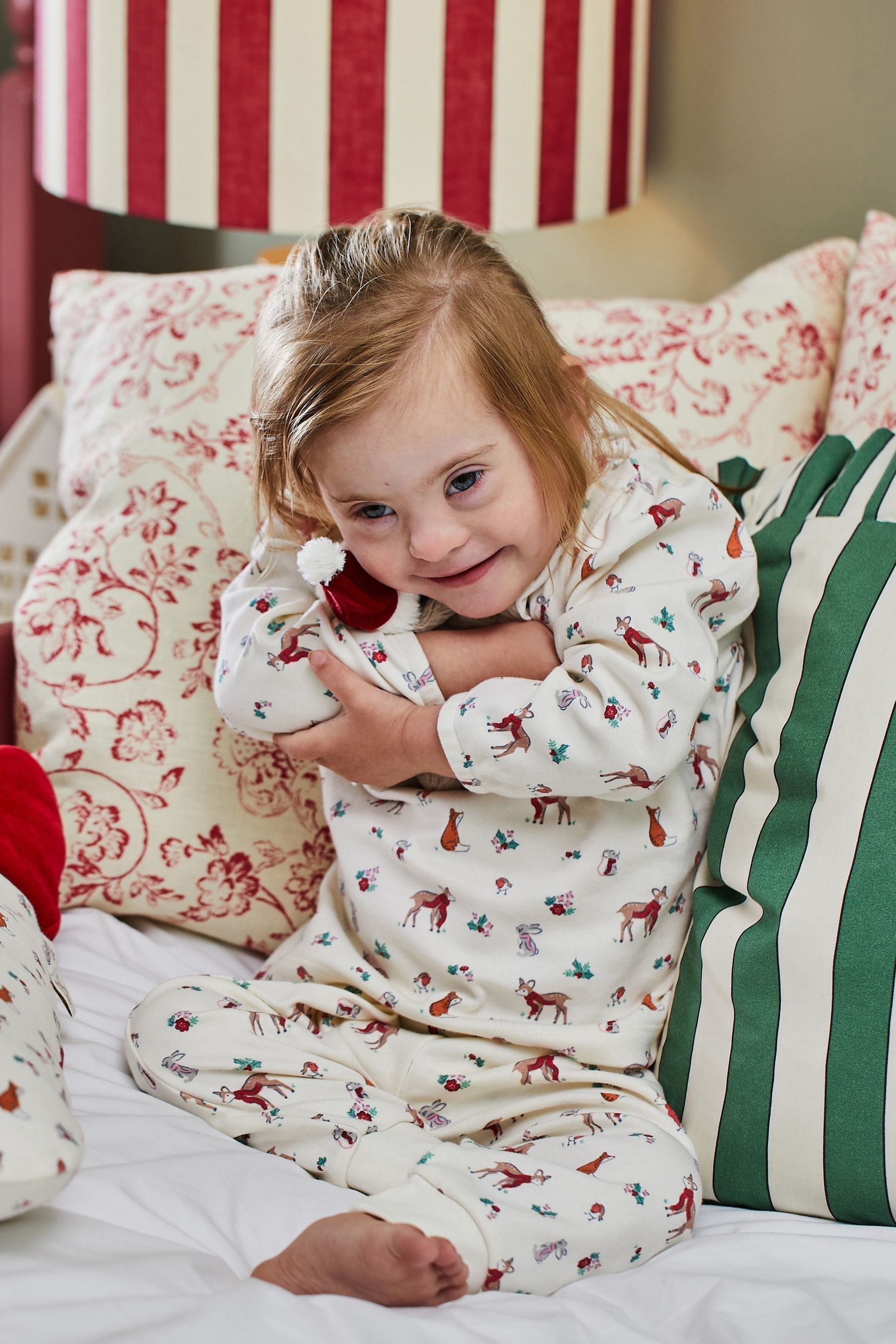 Buy JoJo Maman B b Cream Girls Pretty Woodland Jersey Pyjamas