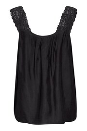 Cream Linga Lace Strap Black Top - Image 6 of 6