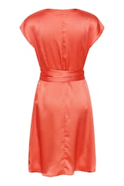 Cream Red Loretta Wrap Dress - Image 6 of 6