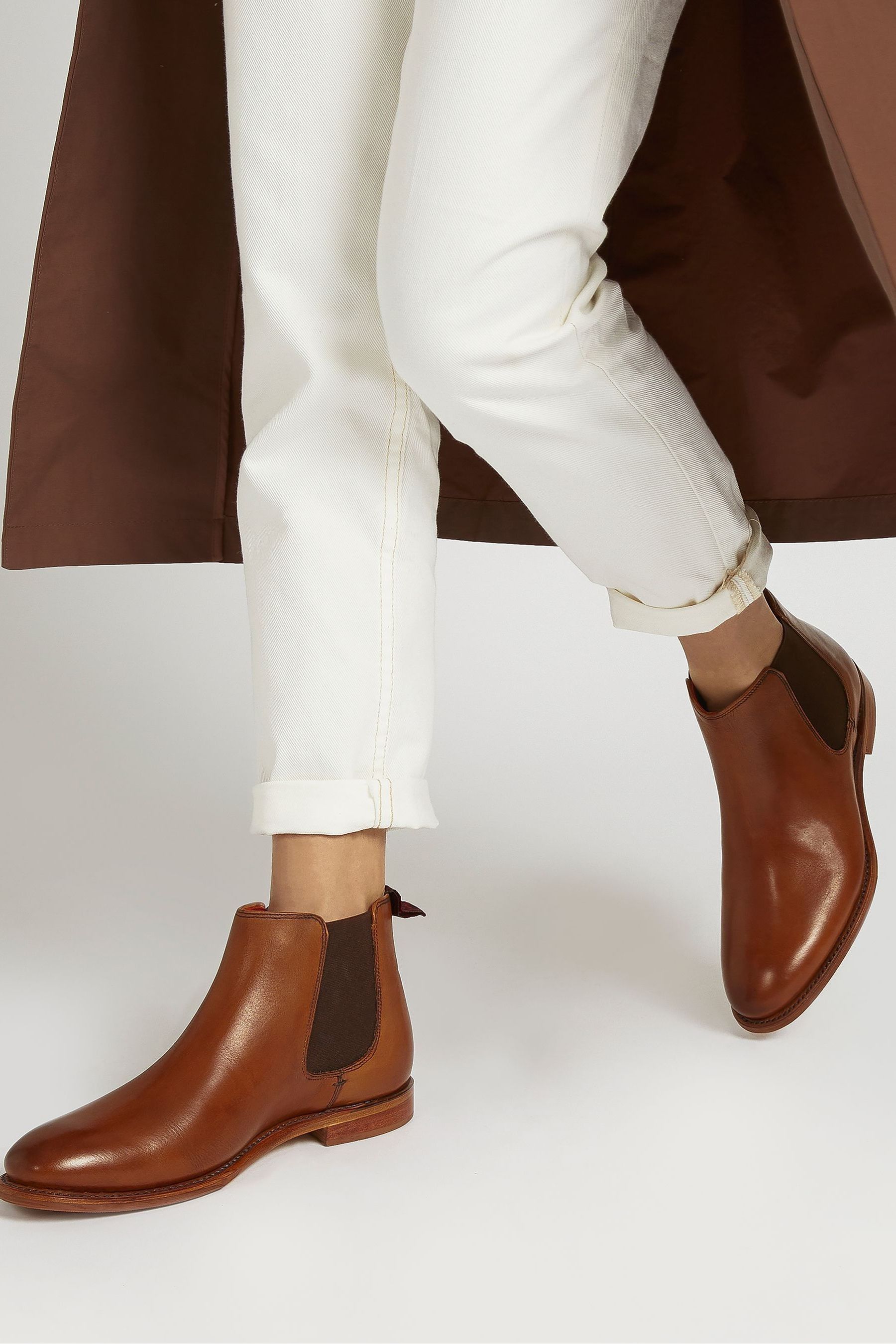 Buy Jones Bootmaker Khloe Goodyear Welted Leather Ladies Chelsea Boots from the Next UK online shop