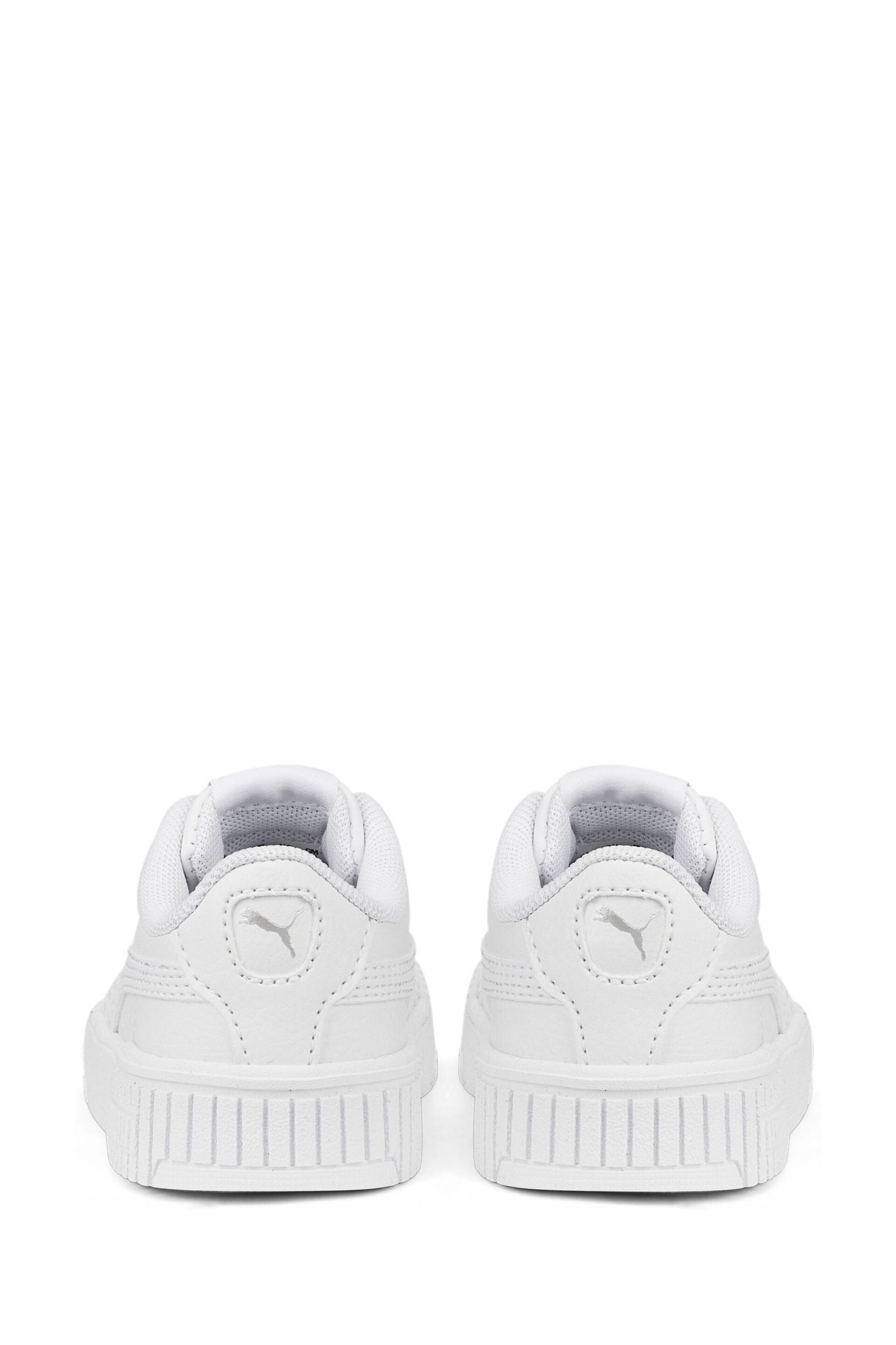 Puma White Ivory Babies Carina 2.0 AC Trainers - Image 4 of 6