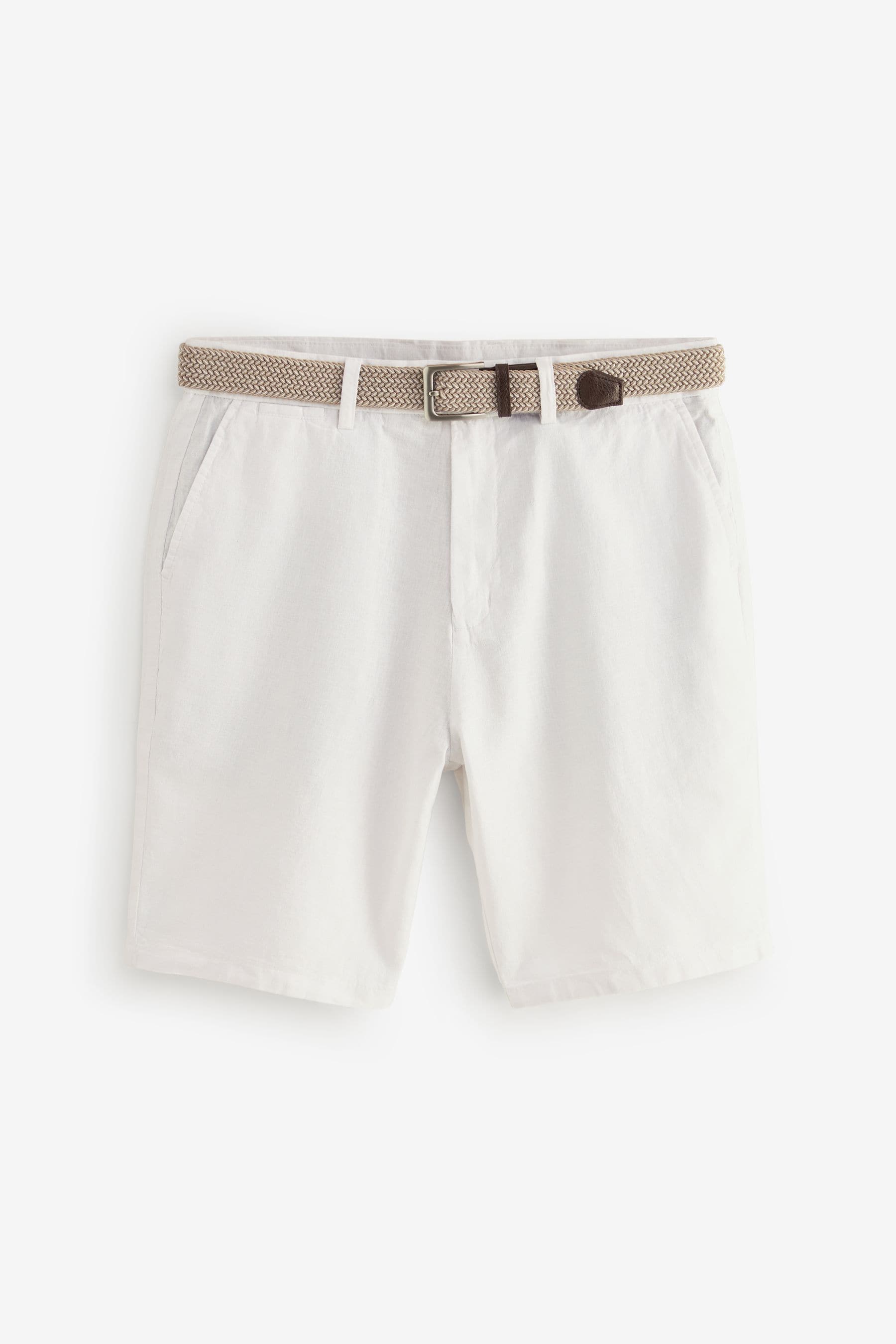 Next white linen shorts sale