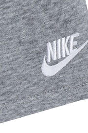 Nike Grey Infant Small Logo Top and Shorts Set - Image 3 of 4