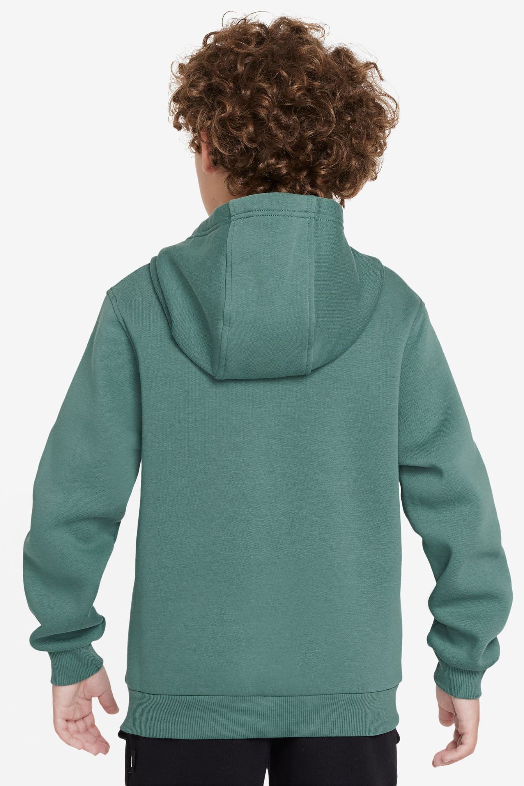 Buy Nike Mid Green Club Fleece Overhead Hoodie from Next Luxembourg