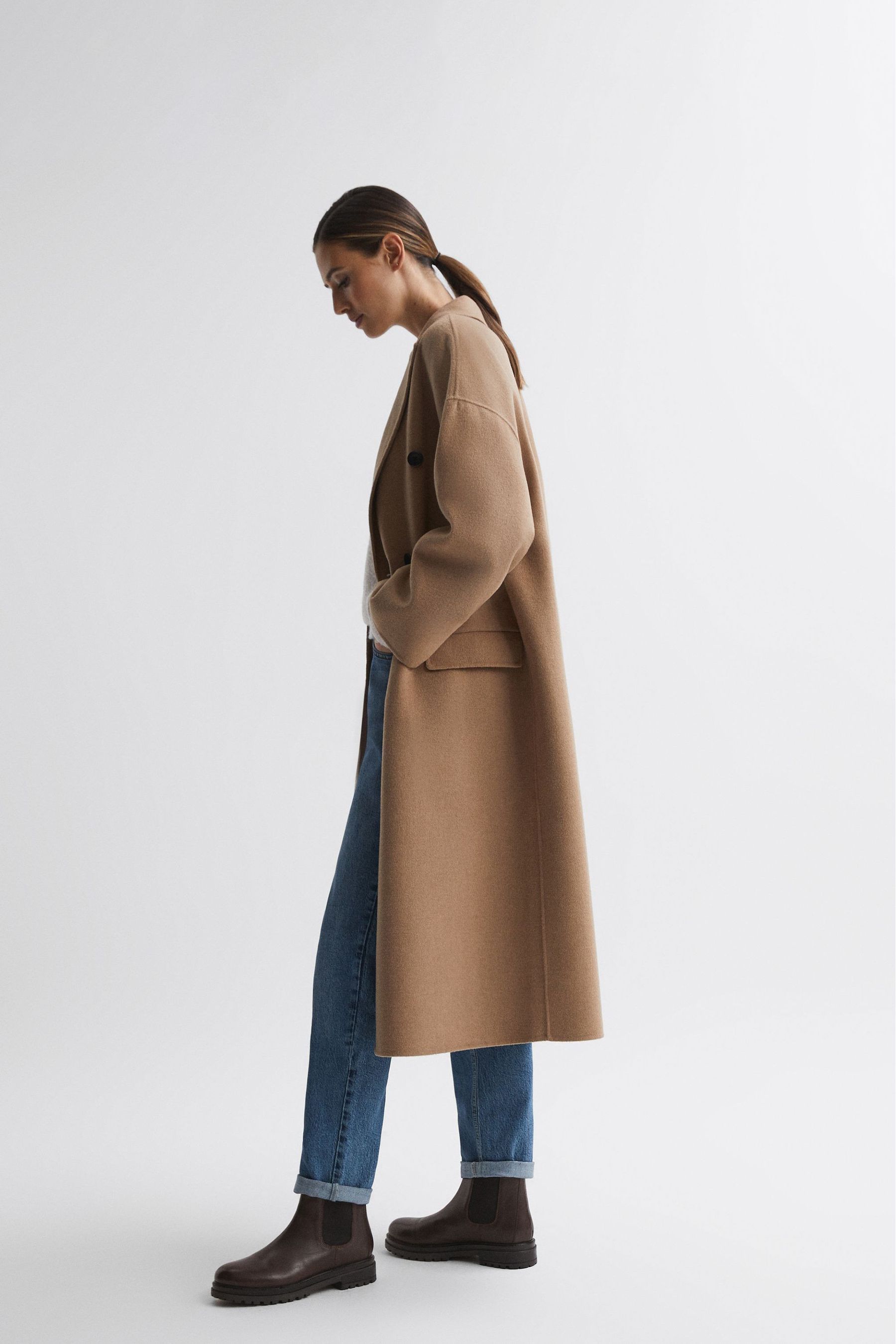 Buy Reiss Chocolate Thea Leather Chelsea Boots from the Next UK online shop