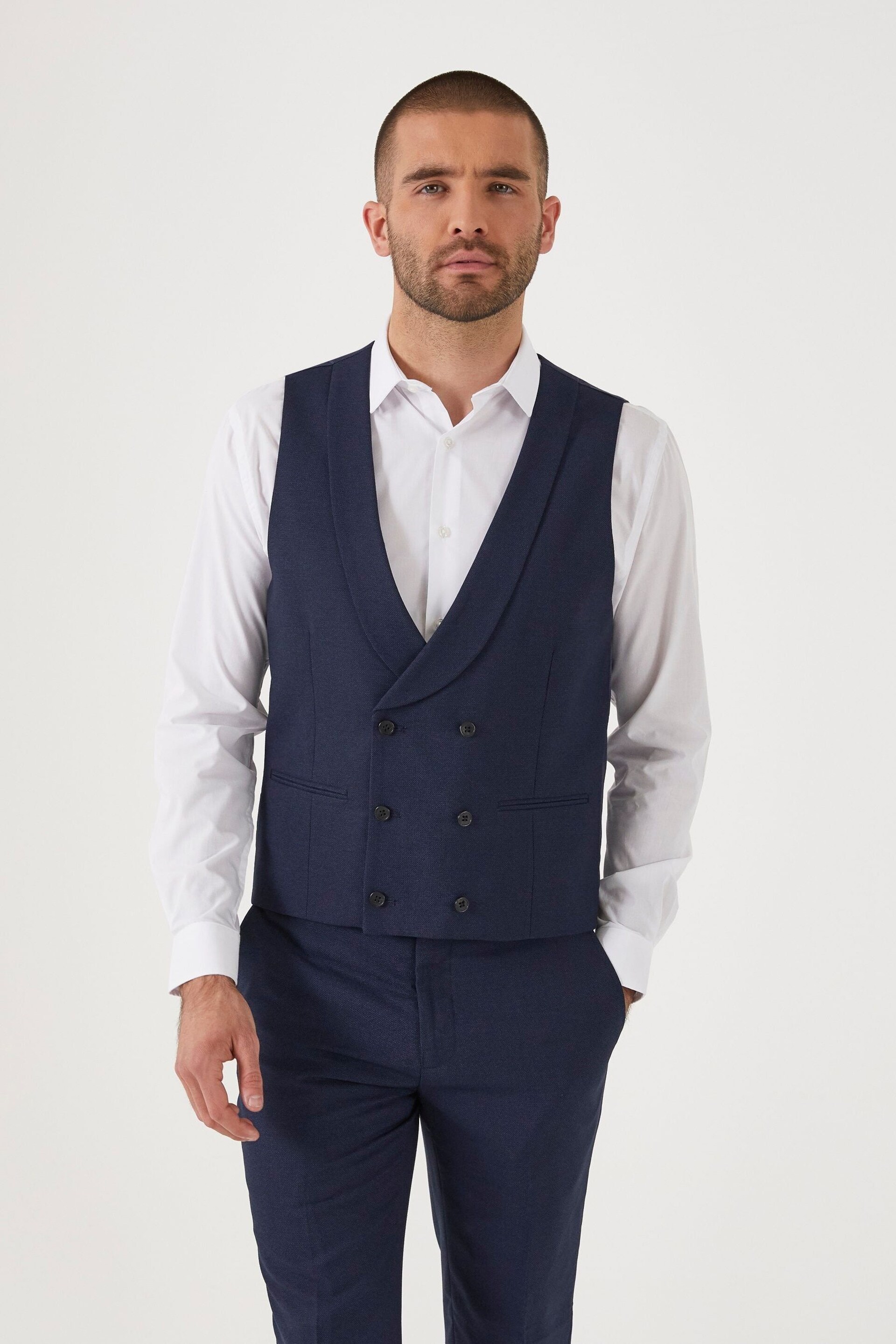 Skopes Harcourt Double Breasted Suit Waistcoat - Image 1 of 5