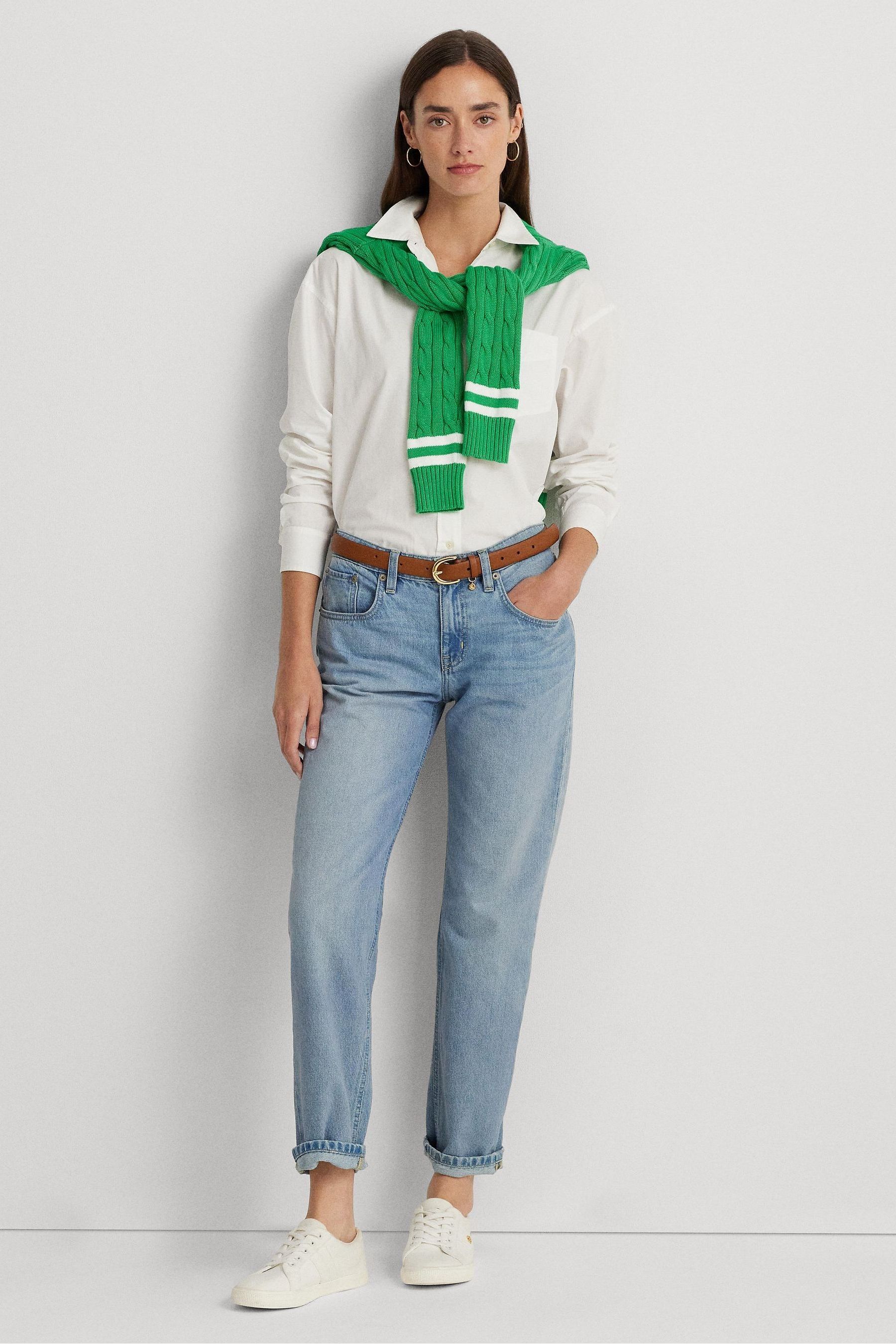 Tapered ankle jeans cheap