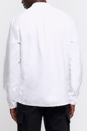 River Island White Long Sleeve Grandad Shirt - Image 2 of 4