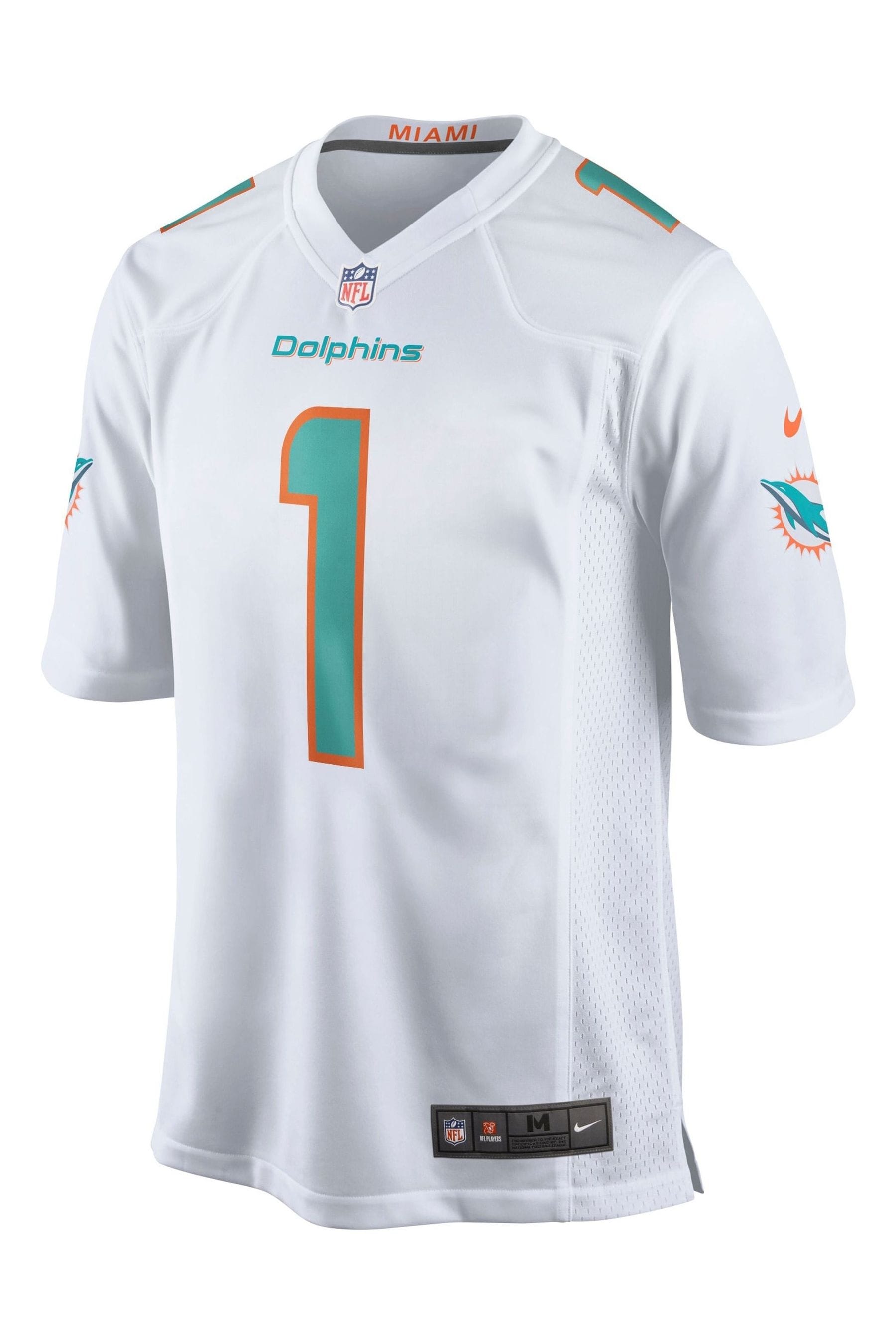 Nike White NFL Miami Dolphins Road Game Jersey Tua Tagovailoa