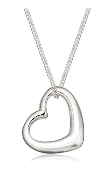 Beaverbrooks Sterling Silver Heart Pendant