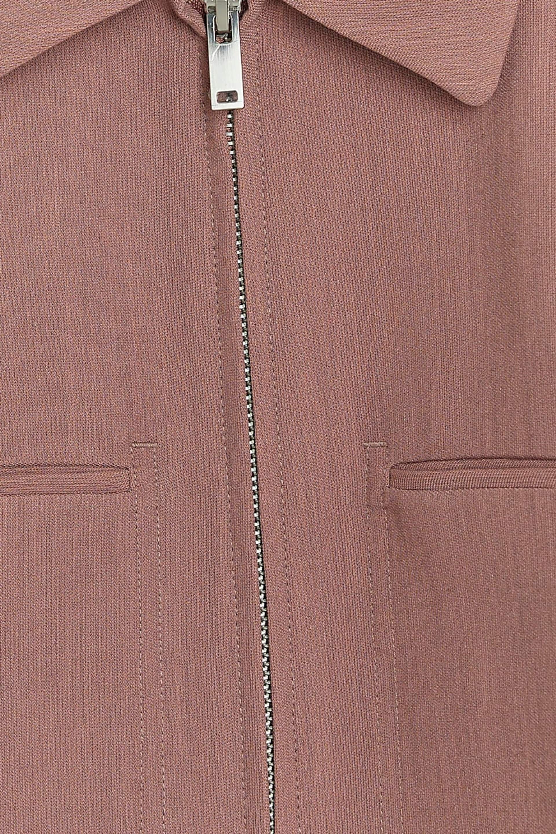 River Island Pink Long Sleeve Essential Crew Jacket - Image 6 of 6