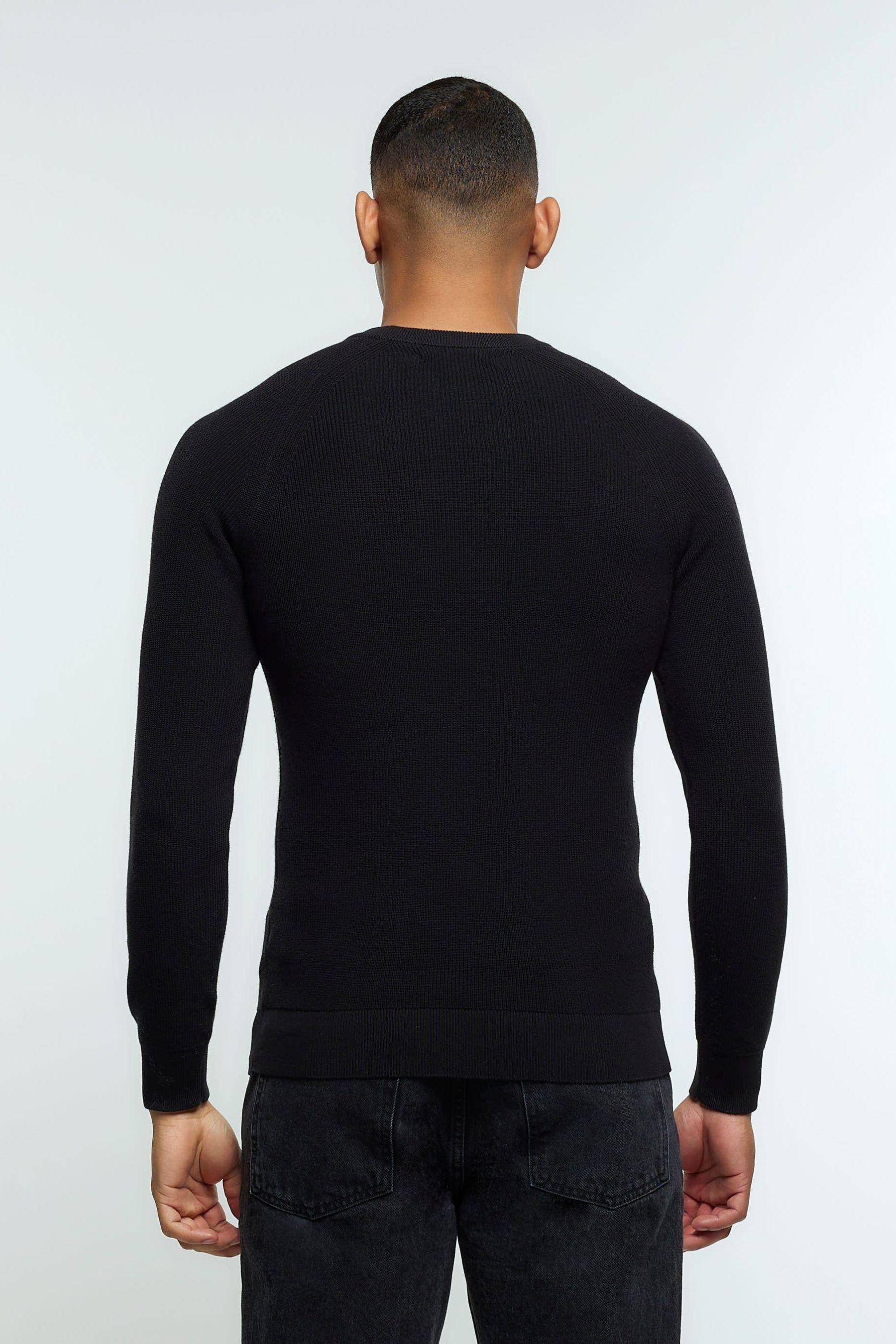 Black jumper river island clearance