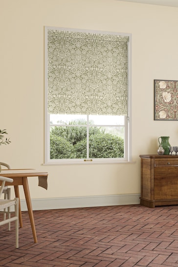 William Morris At Home Green Sunflower Made to Measure Roller Blind