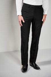 Black Regular Fit Suit Trousers - Image 1 of 3