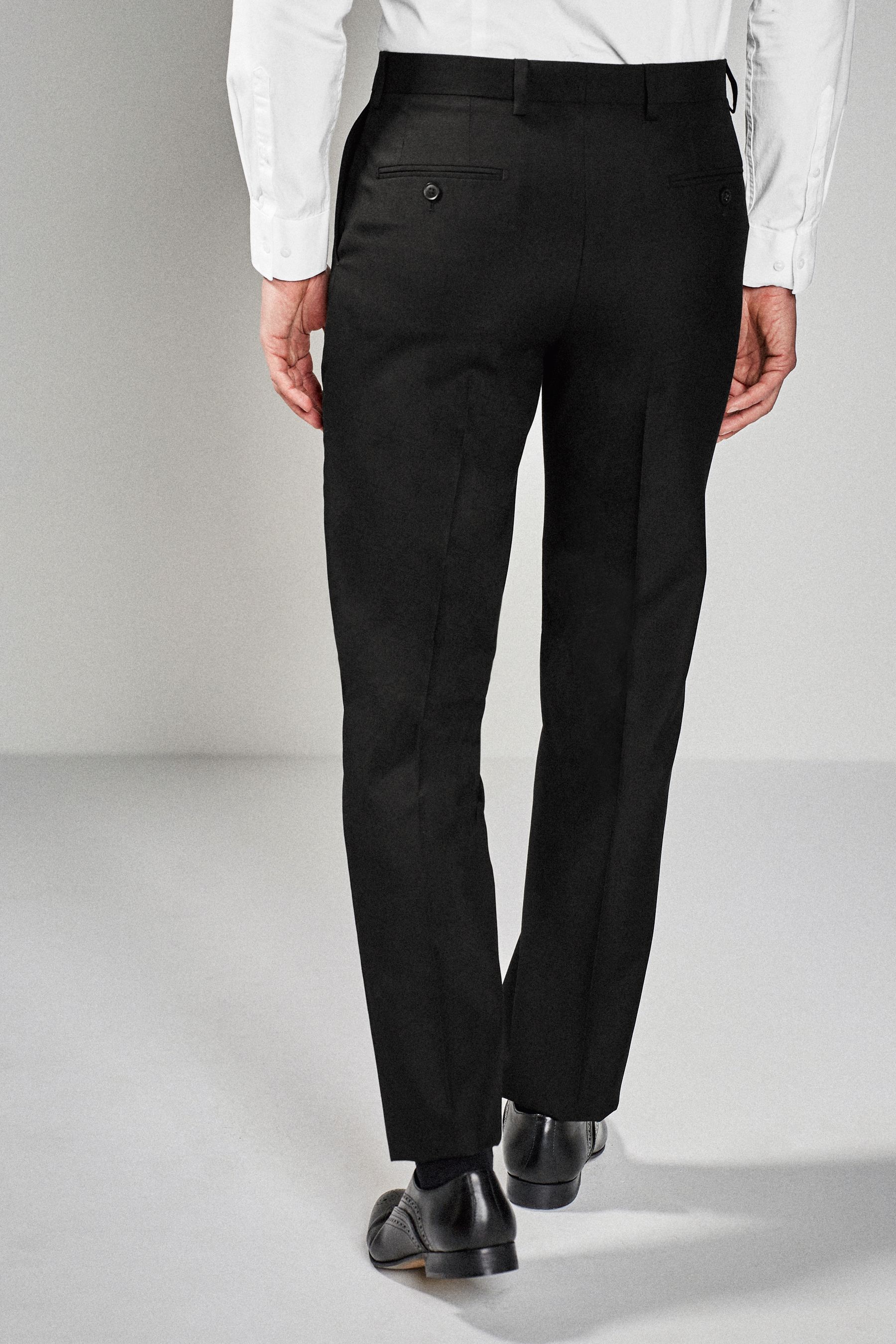 Next black suit discount trousers