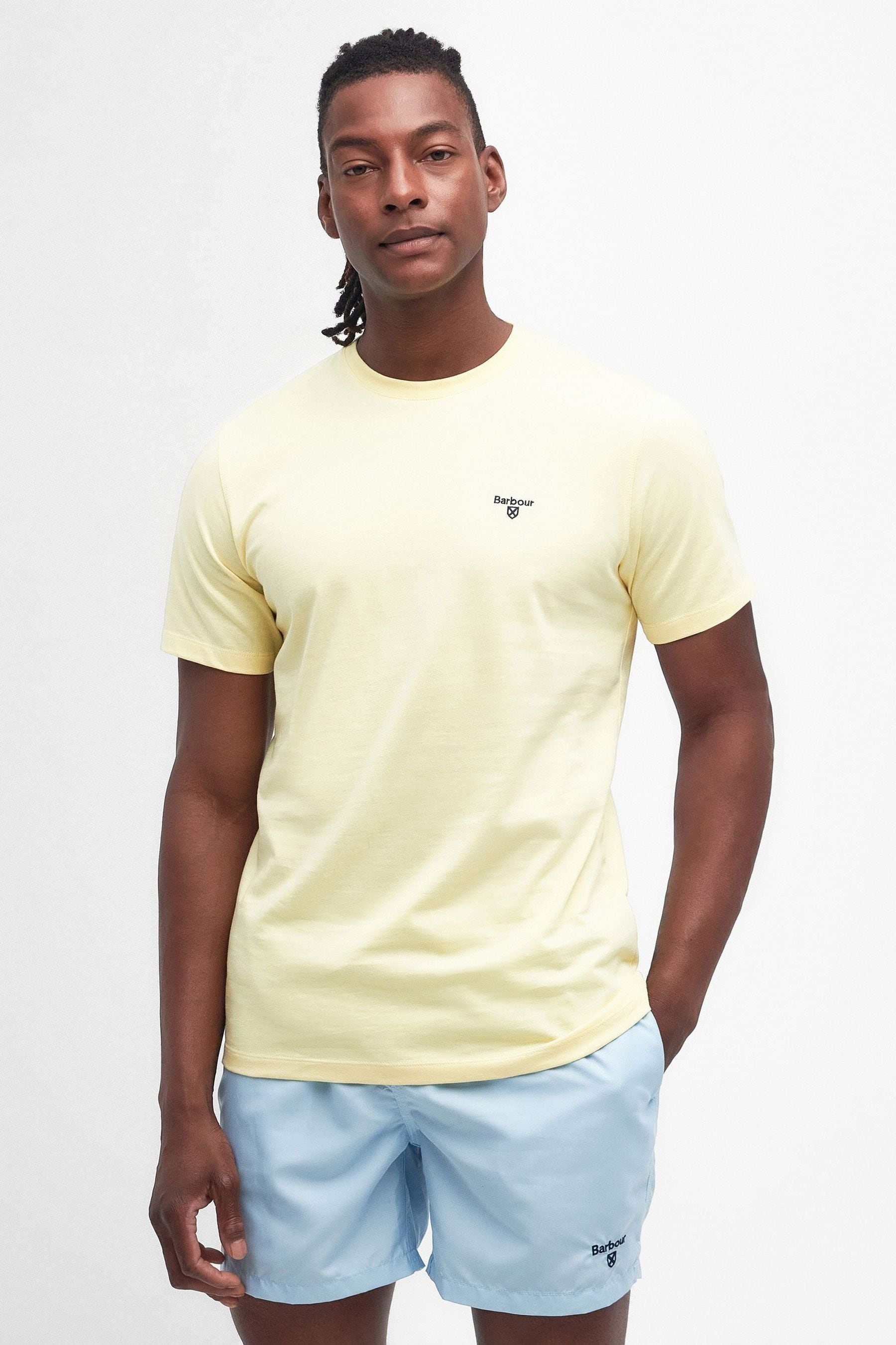 Barbour t online shirt mens yellow