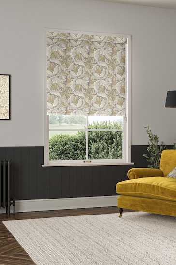 William Morris At Home Flint Grey Acanthus Made To Measure Roller Blind