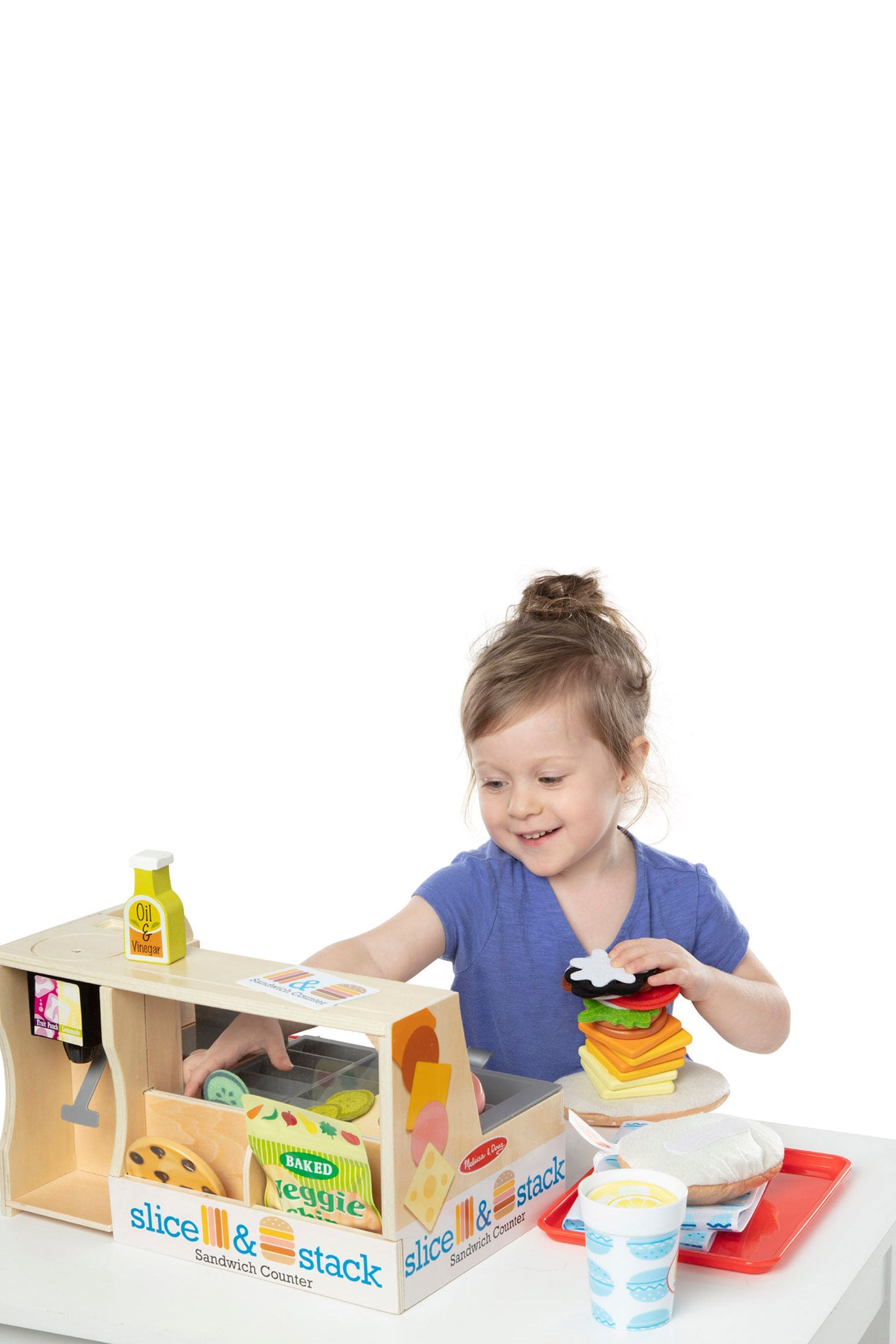 Melissa and doug slice and sales stack sandwich counter