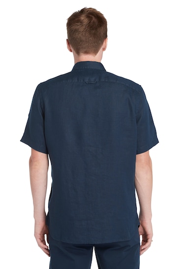 Timberland Blue Mill Brook Linen Short Sleeve Shirt