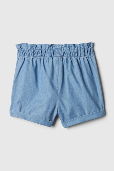 Gap Blue Chambray Baby Easy Pull On Short (6mths-5yrs)