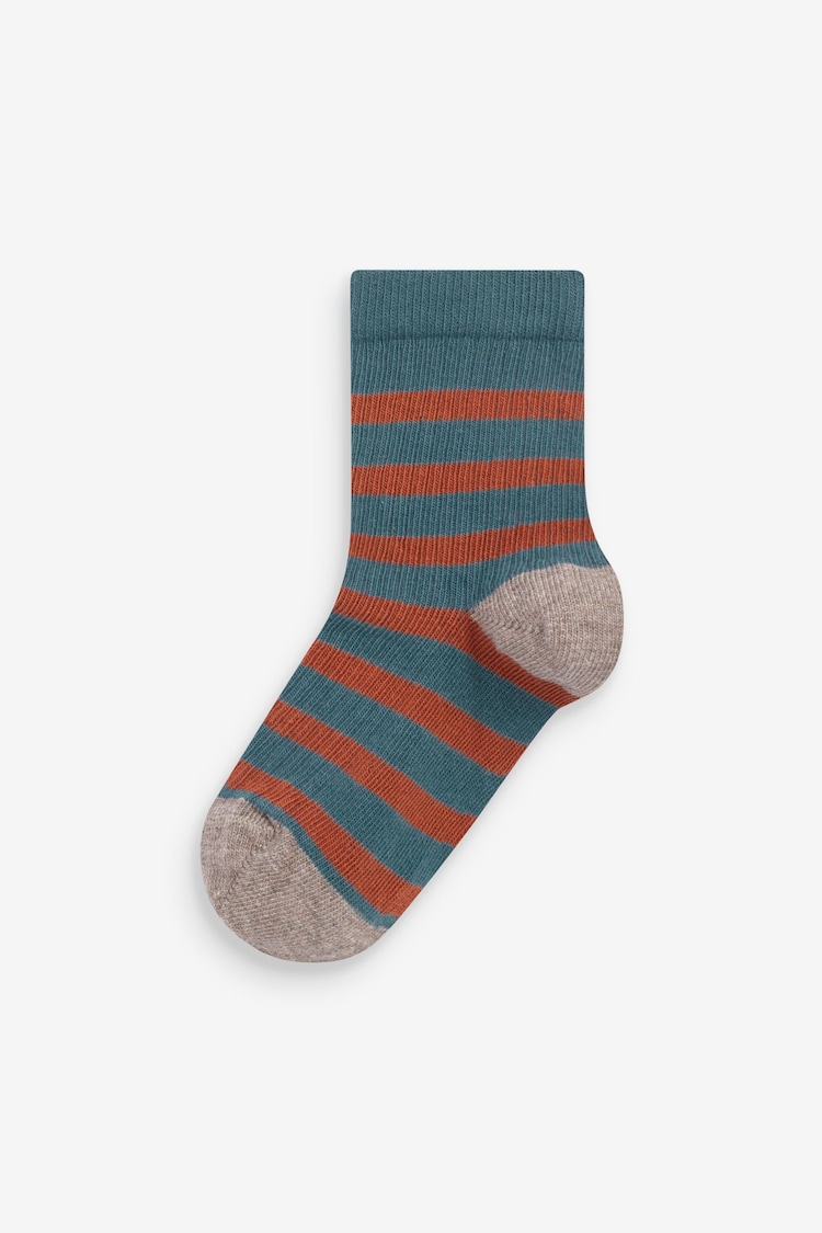 Brown Animal Stripe Cotton Rich Socks 7 Pack - Image 2 of 8