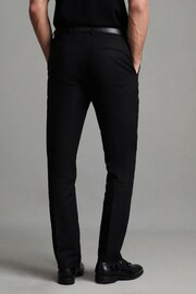 Reiss Black Eastbury Reg Cotton Blend Chinos - Image 4 of 6