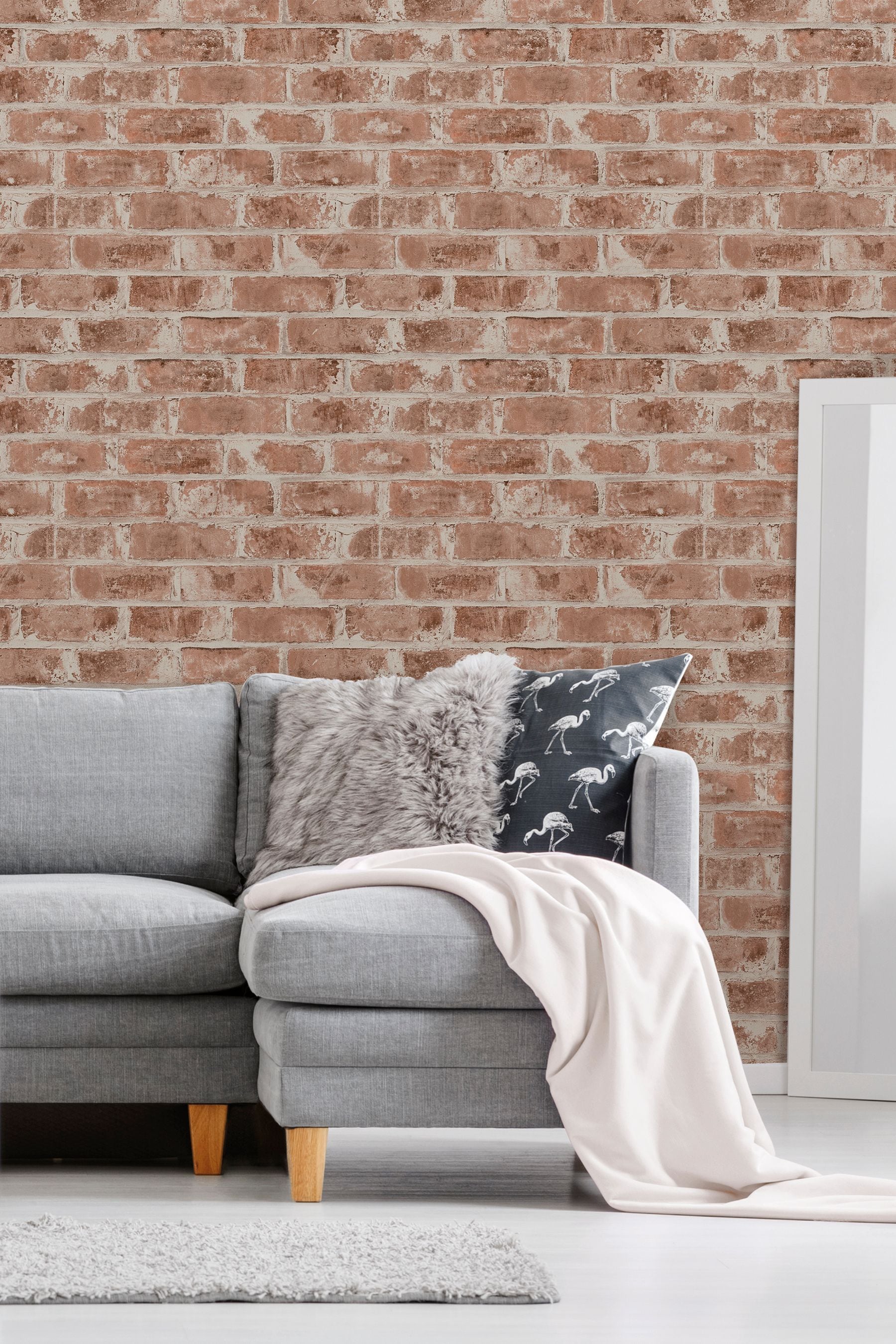 Buy Urban Walls Red Warehouse Brick Wallpaper from the Next UK online shop