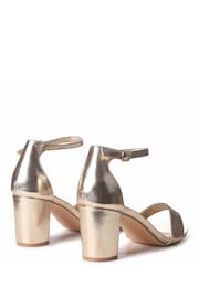 Linzi Gold Franki Soft PU Open Toe Block Heels - Image 5 of 8